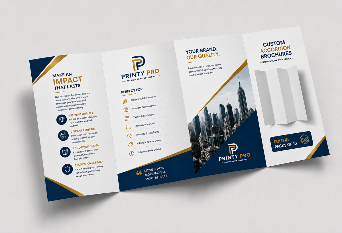 8-Page Accordion Fold Brochure