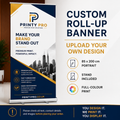 Custom Roll Up Banner with Stand | Upload Your Own Design