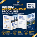 Custom 8-page Accordion Fold Brochure | Upload Your Own Design