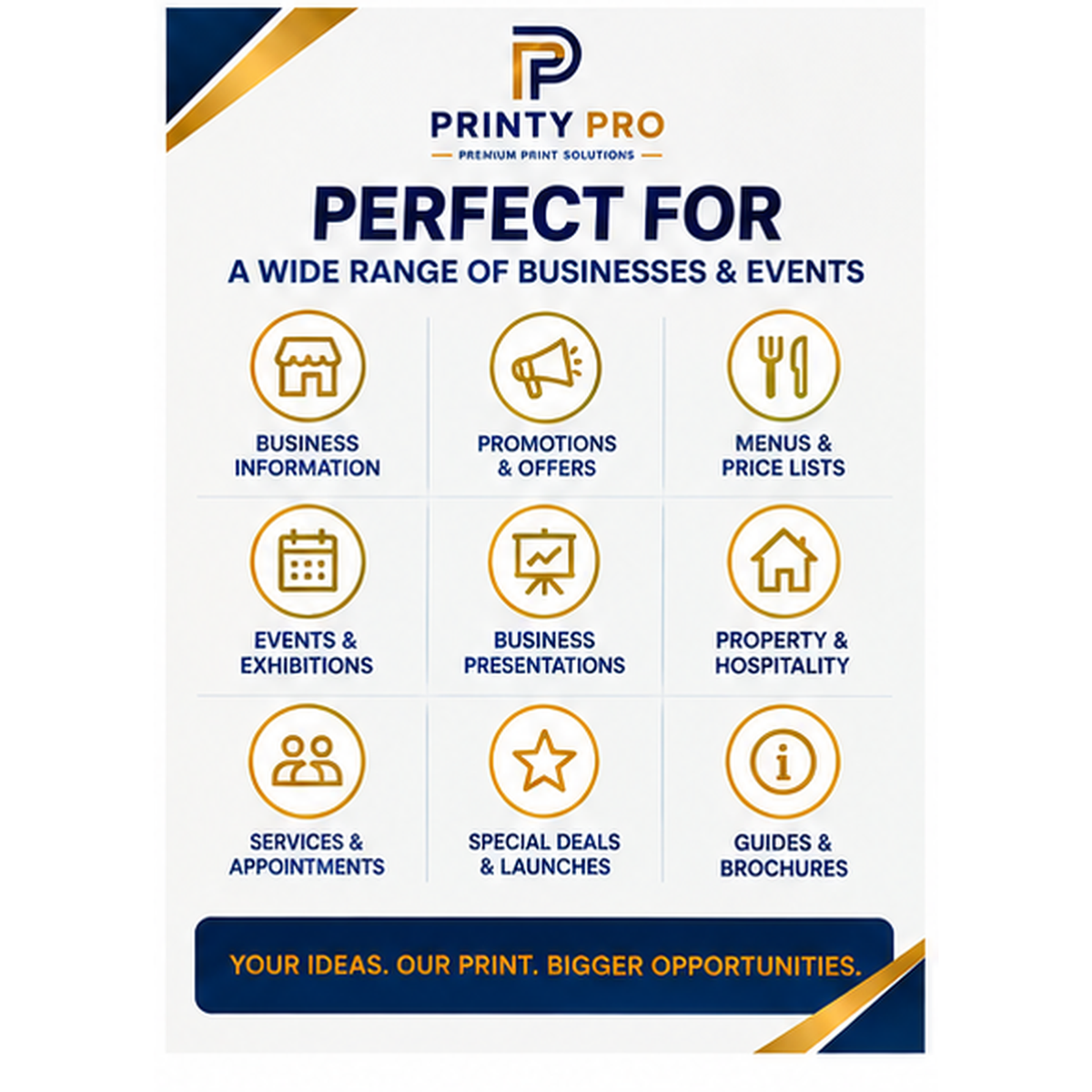 Custom Single Fold Brochures | A5 | Upload Your Own Design | Packs of 10